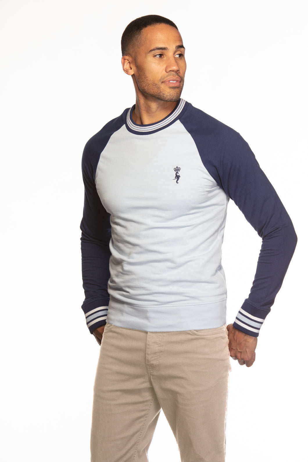 Men's Full Sleeve -Ribbed crew neck sports fit